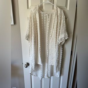 Maurices, white cardigan with beautiful details